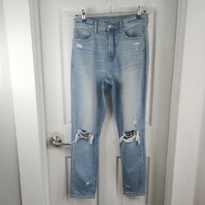 American Eagle Outfitters Blue High Rise Distressed Jeans